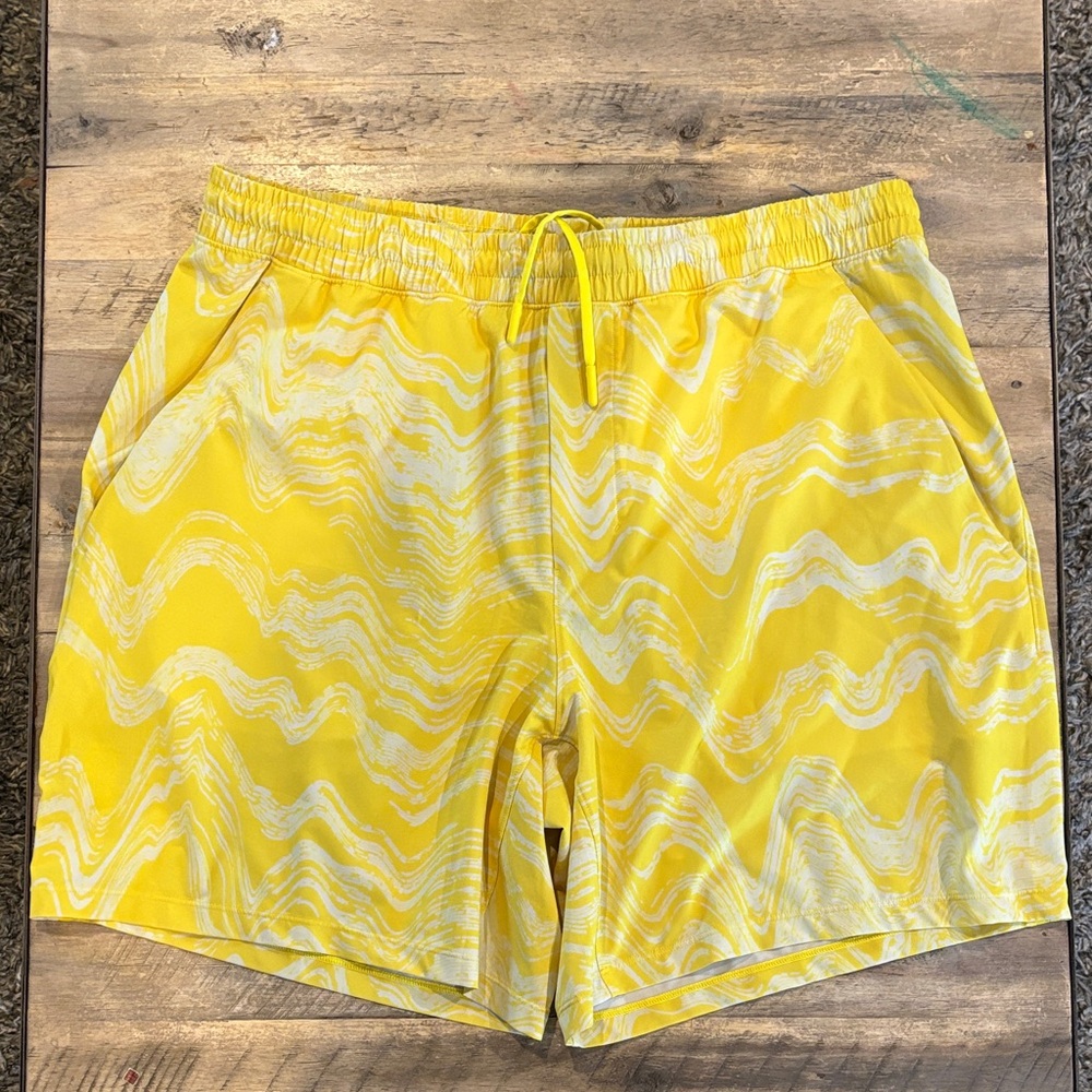 lululemon athletica Yellow Athletic Shorts